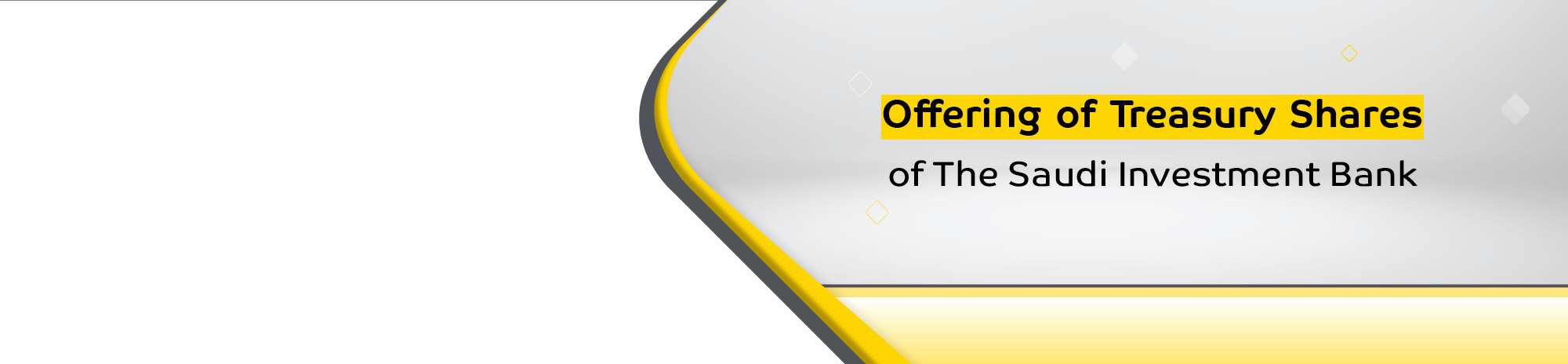 Offering of Treasury Shares - The Saudi Investment Bank